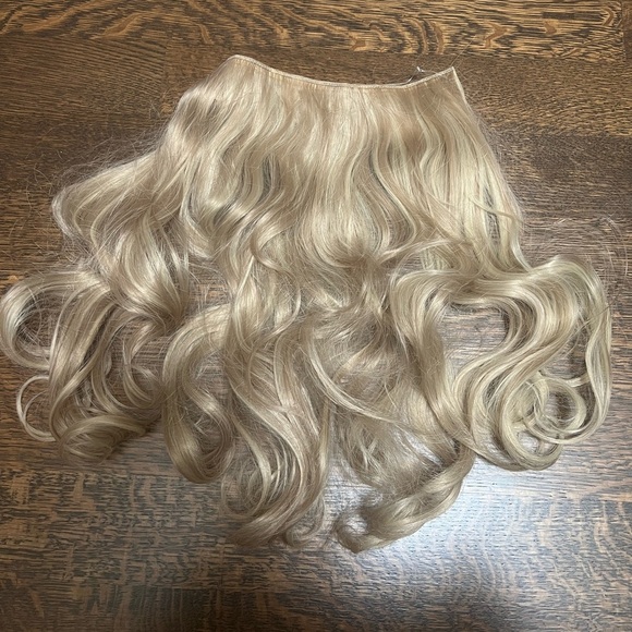 Hair Extensions Elastic Band Secret Miracle Ring Kanekalon Heat Resistant Blonde - Picture 9 of 16